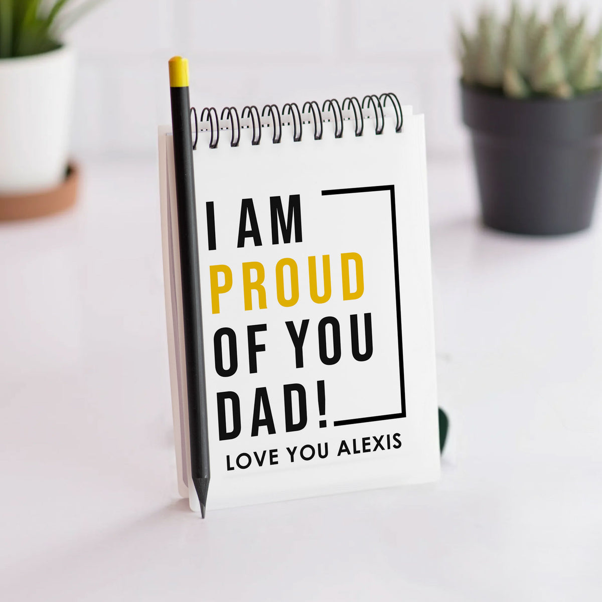 Proud Of You Dad - Notebook A6 - GOTShirts