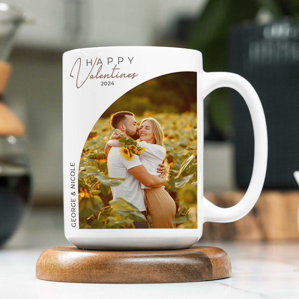 Happy Valentine's - Large Ceramic Coffee Mug