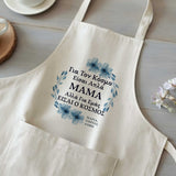 Mom Blue Flowers - Cooking Apron - GOTShirts