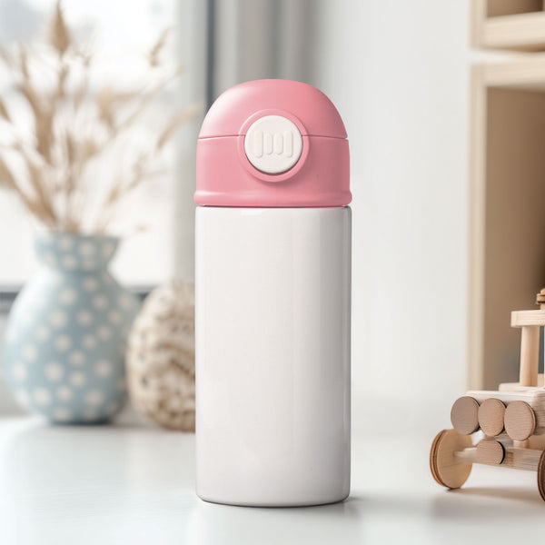 Football Bunny - Double Wall Colored Water Bottle - GOTShirts