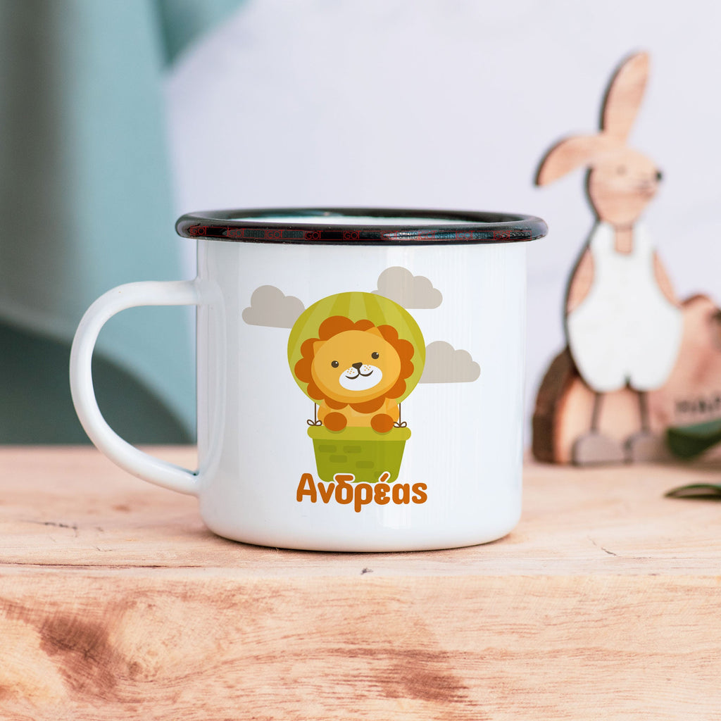 Lion - Stainless Steel Enamel Mug - GOTShirts