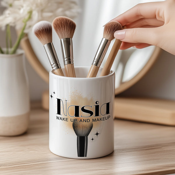 Wakeup And Makeup - Makeup Brush Holder Gift Box - GOTShirts