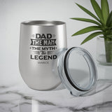 The Man, The Myth, The Legend - Stainless Steel Silver Mug - GOTShirts