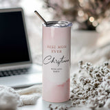 Best Mom Ever - Stainless Steel Skinny Tumbler With Straw - GOTShirts