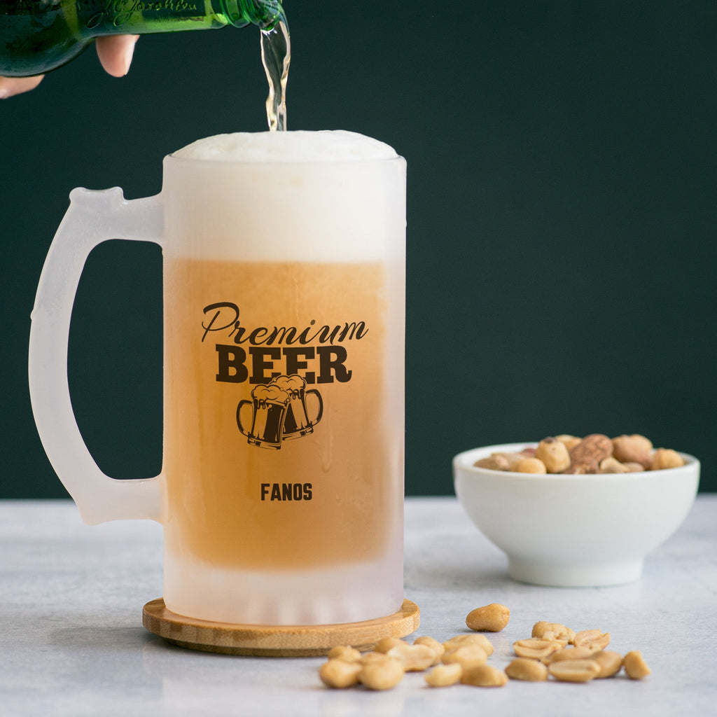 Premium Beer - Frosted Beer Glass - GOTShirts