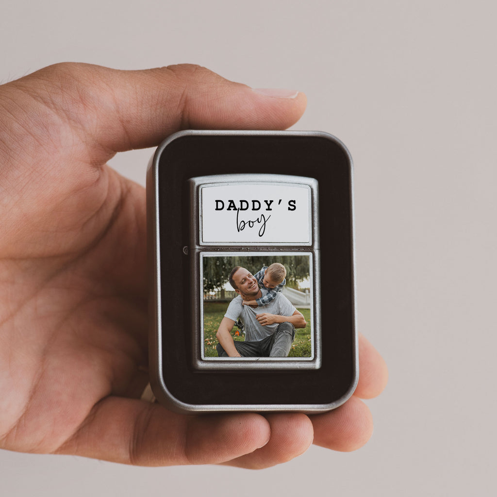 Daddy's Boy - Silver Metallic Lighter - GOTShirts