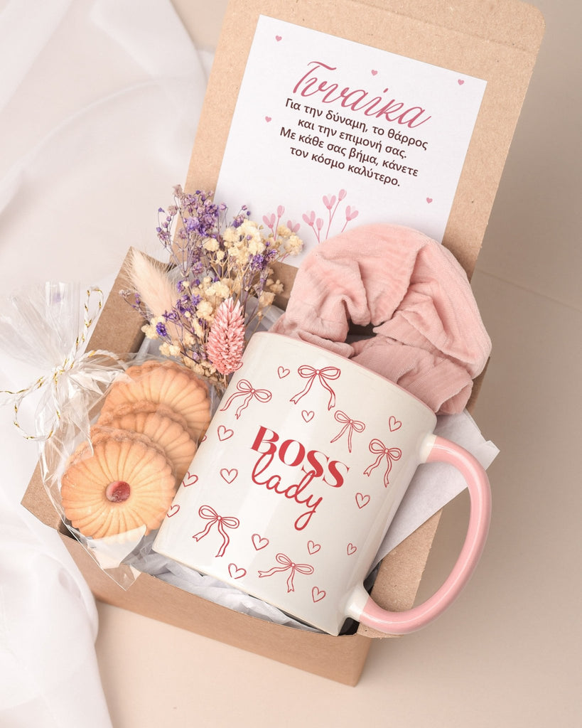 Boss Lady - Pink Mug Gift Box - GOTShirts
