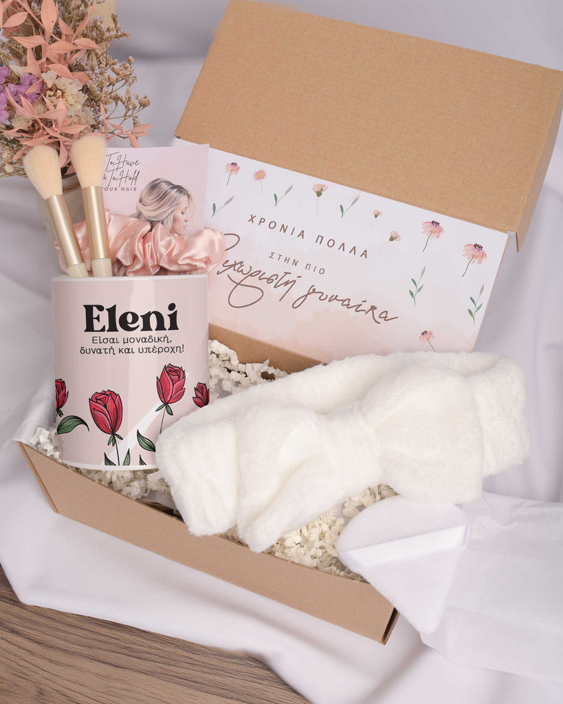 Roses - Makeup Brush Holder Gift Box