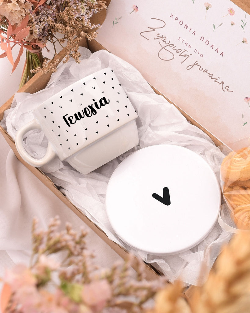 Heart Pattern - Coffee Mug & Coaster Set - GOTShirts