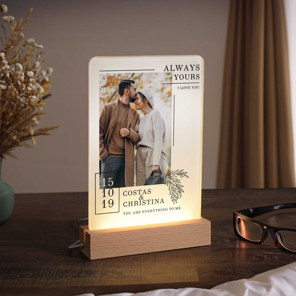 Always Yours - Night Light Frame