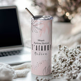 I Love You Mom - Stainless Steel Skinny Tumbler With Straw - GOTShirts