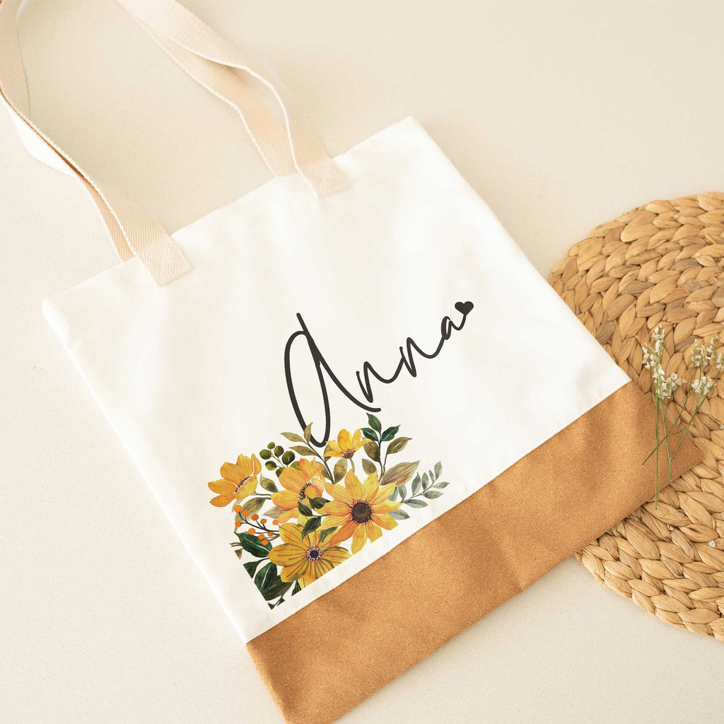 Yellow Flowers - Cork Tote Bag - GOTShirts