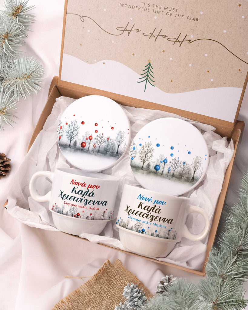 Merry Christmas Godparents - Coffee Mug & Coaster Double Set - GOTShirts