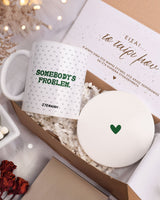 Somebody's Problem - Ceramic Mug 11oz & Coaster Gift Box - GOTShirts