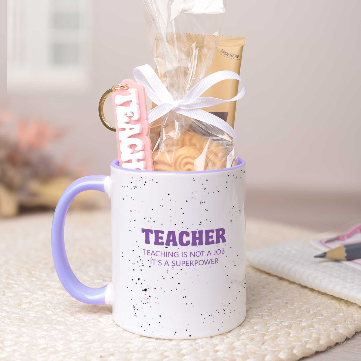 Teaching Is Superpower - Mug & Keyring Gift Set - GOTShirts