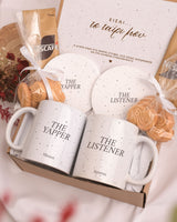 Yapper & Listener - Ceramic Mug 11oz & Coaster Gift Box - GOTShirts
