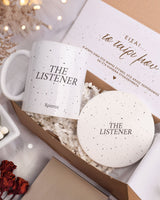 Yapper & Listener - Ceramic Mug 11oz & Coaster Gift Box - GOTShirts
