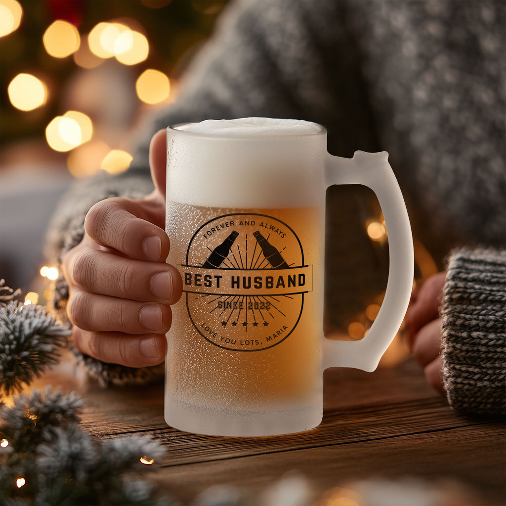 Best Husband - Frosted Beer Glass