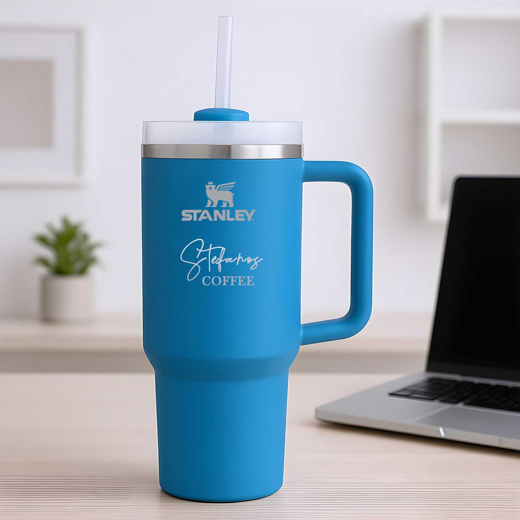 Stanley Quencher Engraved Tumbler - Azure - GOTShirts