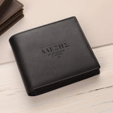 Take Care, I Love You - Men's Leather Wallet (Engraved) - GOTShirts
