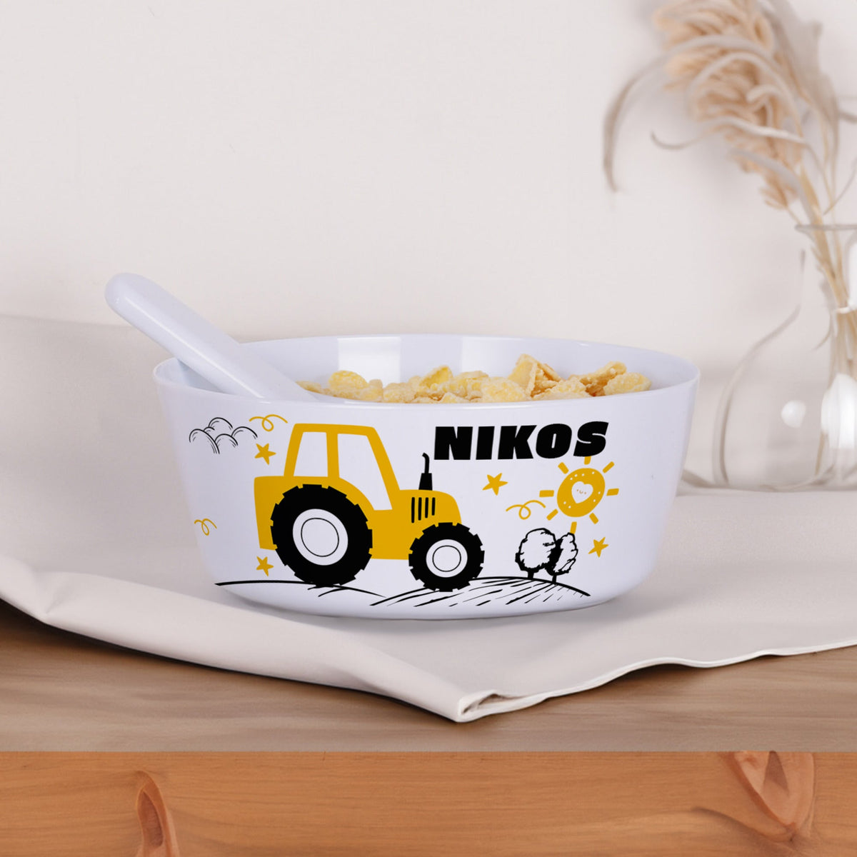 Personalized Polymer Bowl - Tractor - GOTShirts
