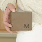 Name Inside Letter - Men's Leather Wallet (Engraved) - GOTShirts