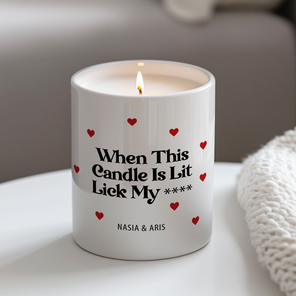 When This Candle - Ceramic Candle Holder With Scented Candle - GOTShirts
