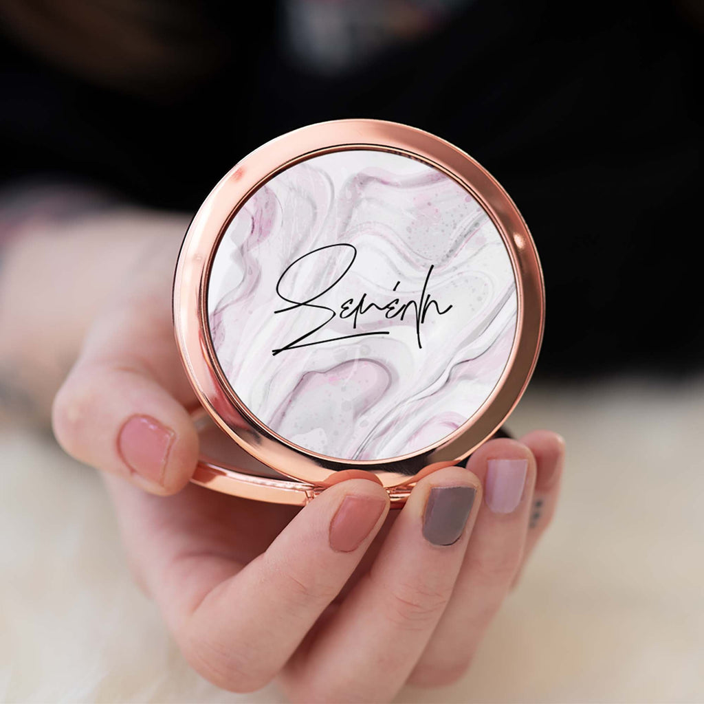 Watercolor & Name - Compact Mirror - GOTShirts