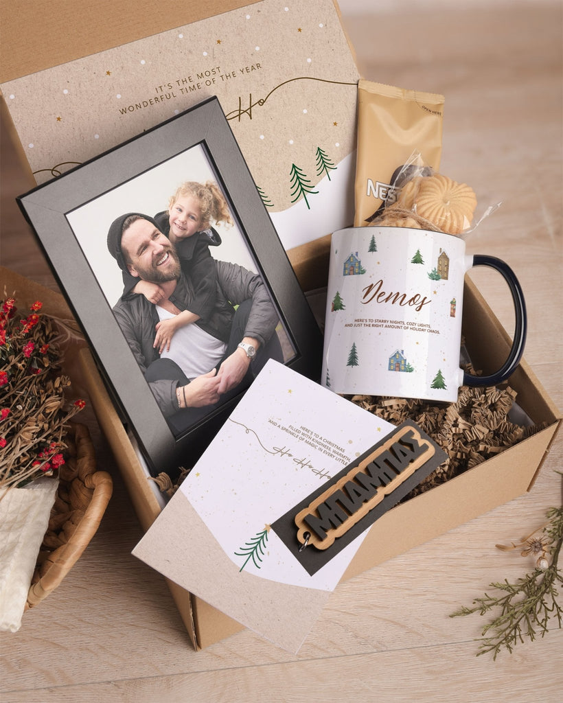 Christmas Pettern - Black Mug Gift Box - GOTShirts