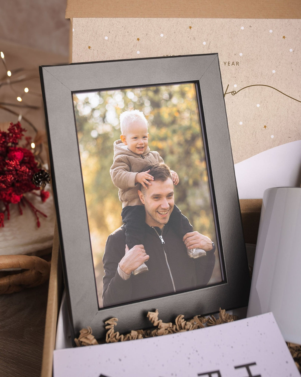 Super Dad, Hubby, Hero - Black Mug Gift Box - GOTShirts