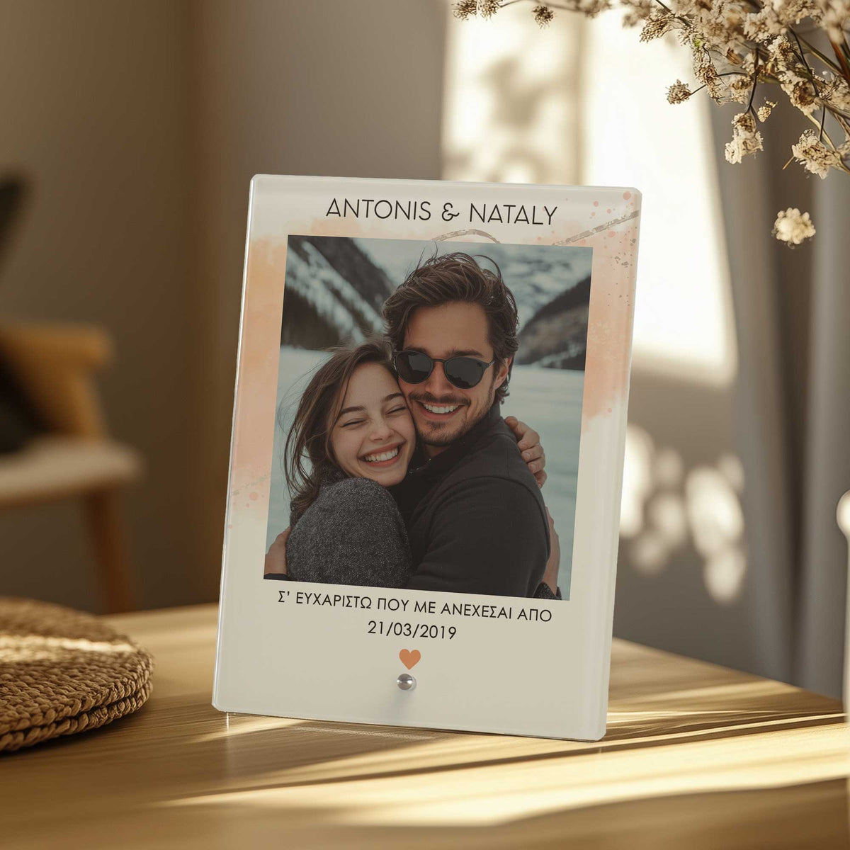Thank You For Putting Up With Me - Glass Frame - GOTShirts