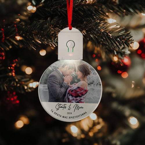 Our First Christmas - Led Light Ornament - GOTShirts