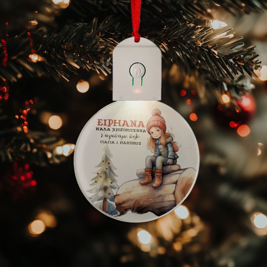 Merry Christmas From Grandparents - Led Light Ornament - GOTShirts