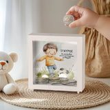 Soccer Boy - Wooden Money Box Frame - GOTShirts