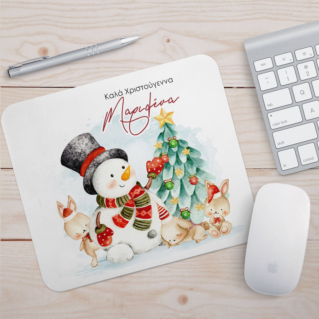 Snowman & Bunnies - Mousepad - GOTShirts