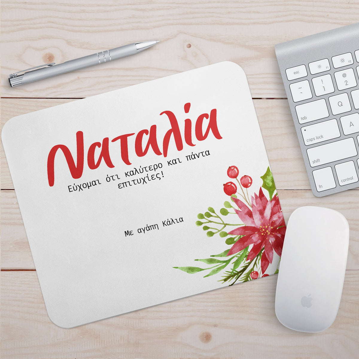 Christmas Flower - Mousepad - GOTShirts