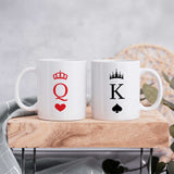 King & Queen - Ceramic Mug 330ml Set Of 2 - GOTShirts