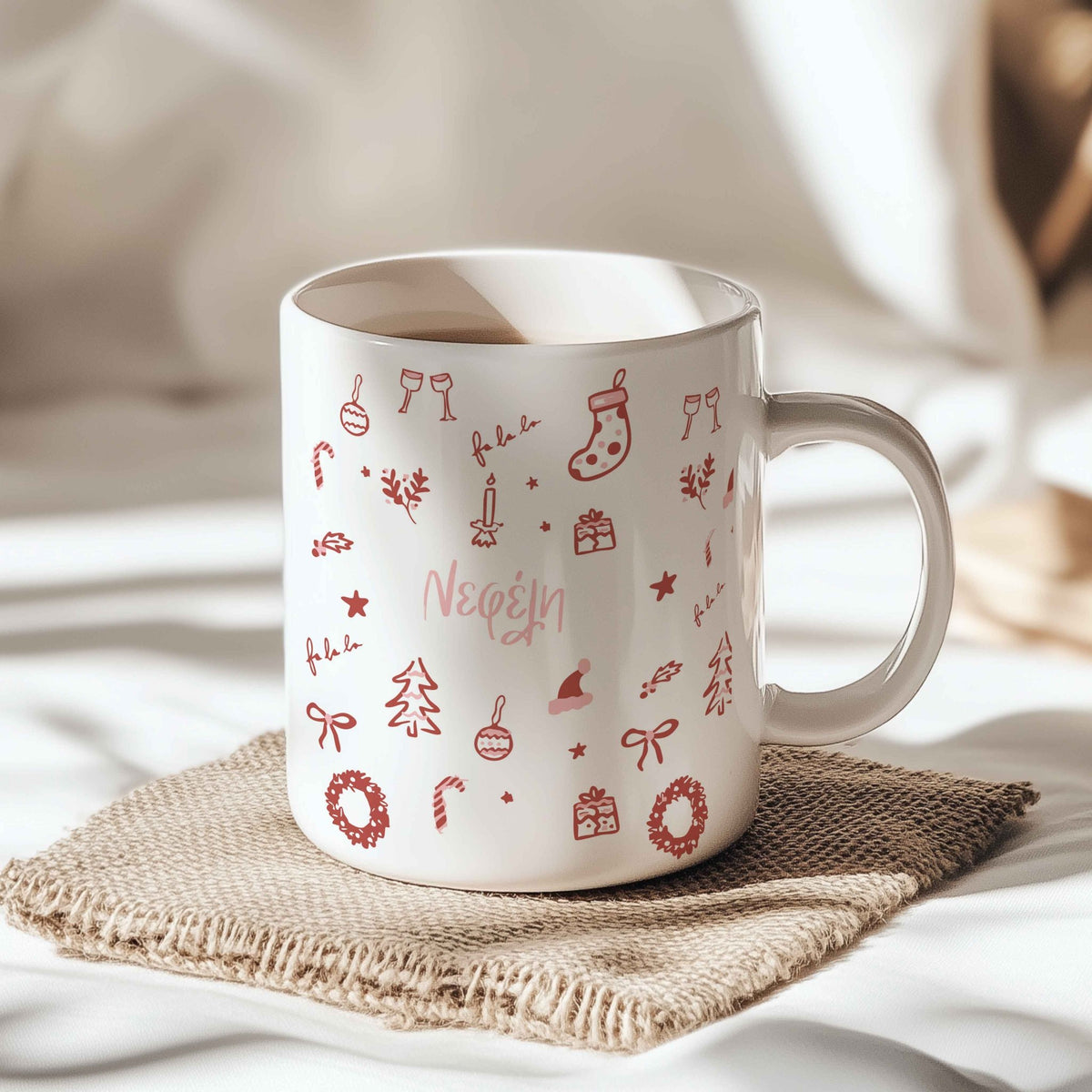 Christmas Pattern - Ceramic Mug 11oz & Coaster Gift Box - GOTShirts