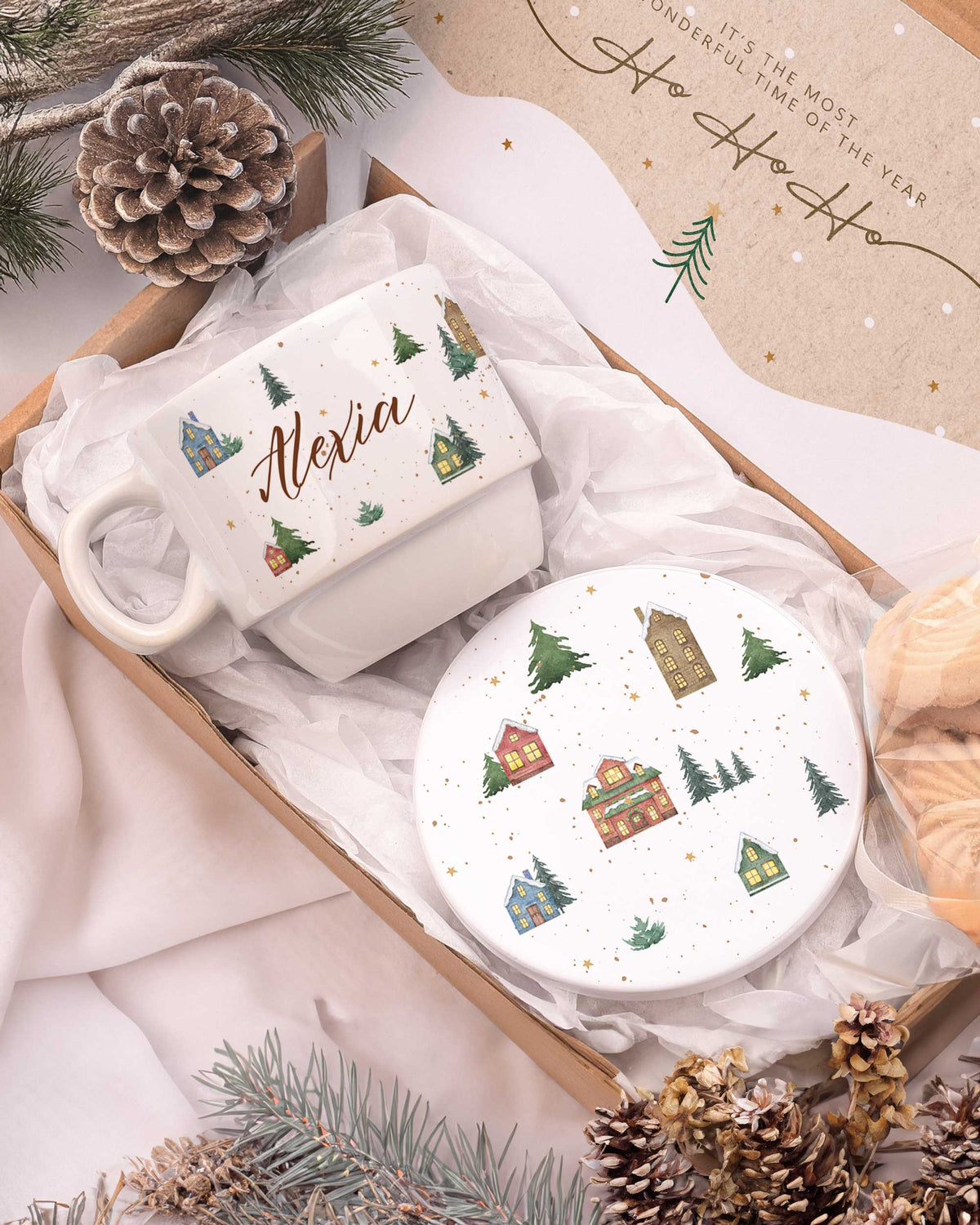 Christmas Pettern - Coffee Mug & Coaster Set - GOTShirts