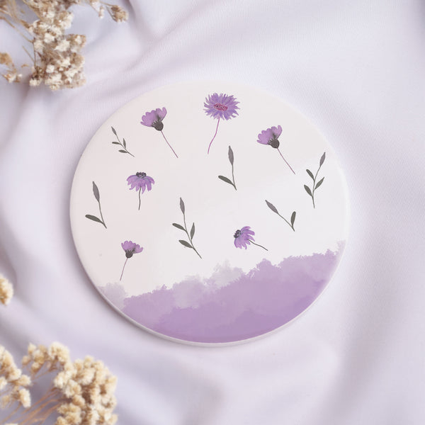 Teacher Purple Flowers - Ceramic Mug 11oz & Coaster Gift Box - GOTShirts