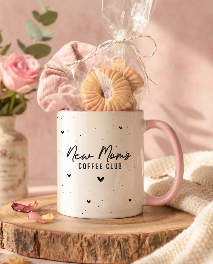 New Moms Club - Pink Mug Gift Set - GOTShirts
