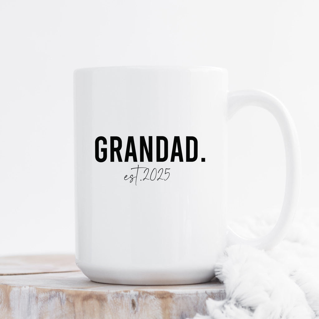 Grandad Est. - Large Ceramic Coffee Mug - GOTShirts