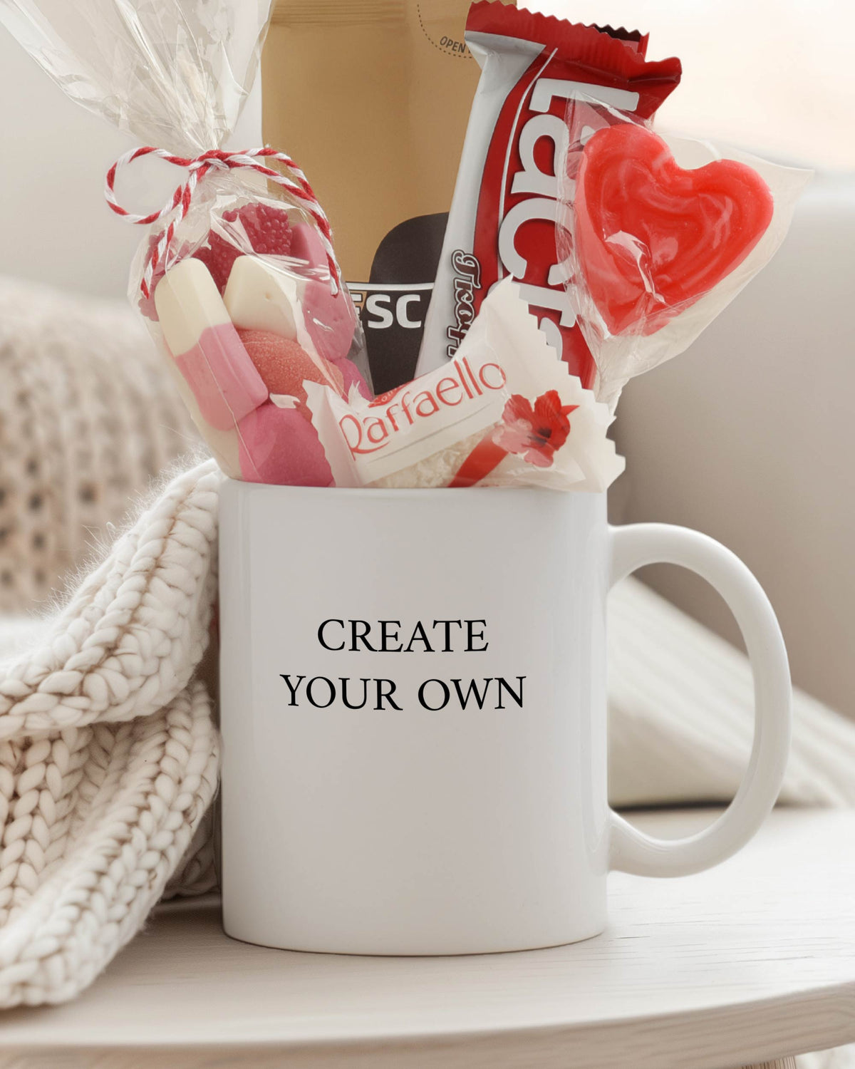 Create Your Own - Valentine's Ceramic Mug Coffee Gift Set - GOTShirts