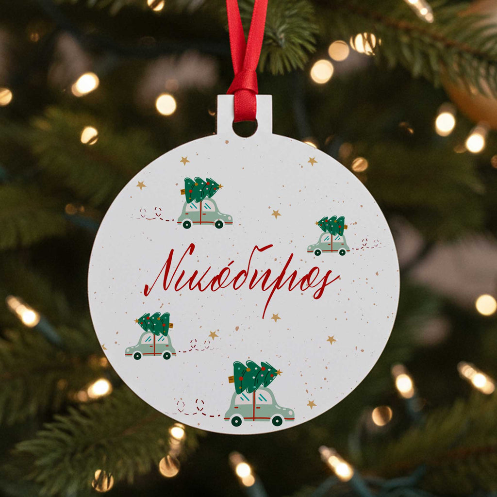 Green Cars - Wooden Ornament - GOTShirts