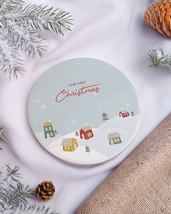 Our First Christmas Together - Ceramic Mug 11oz & Coaster Gift Box - GOTShirts