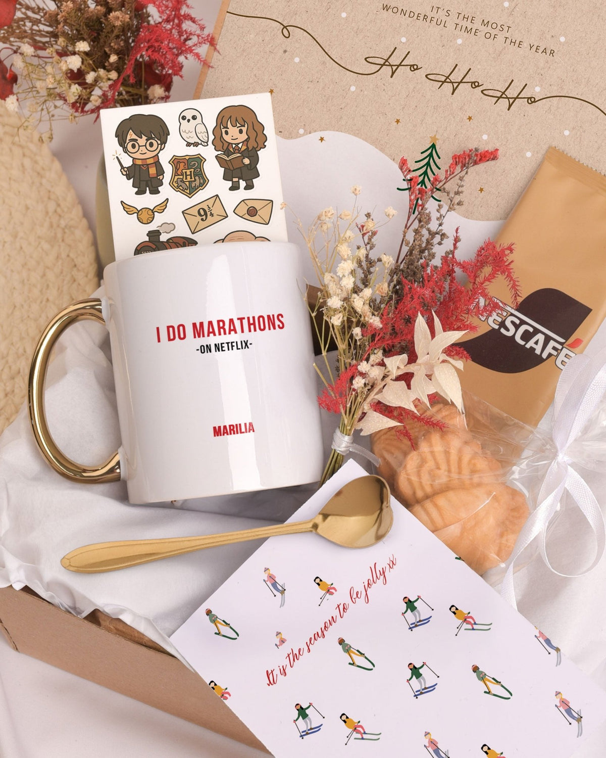 I Do Marathons - Secret Santa Gold Gift Box - GOTShirts