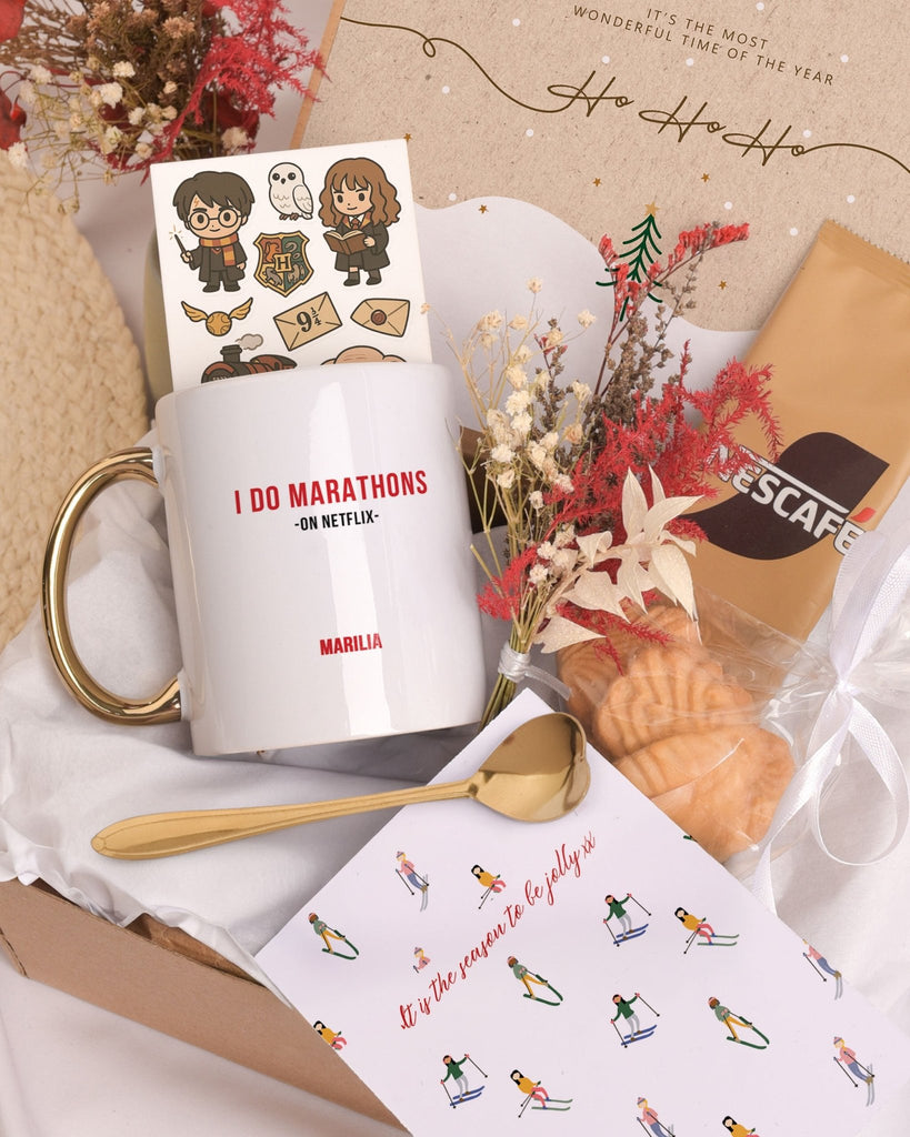 I Do Marathons - Secret Santa Gold Gift Box - GOTShirts