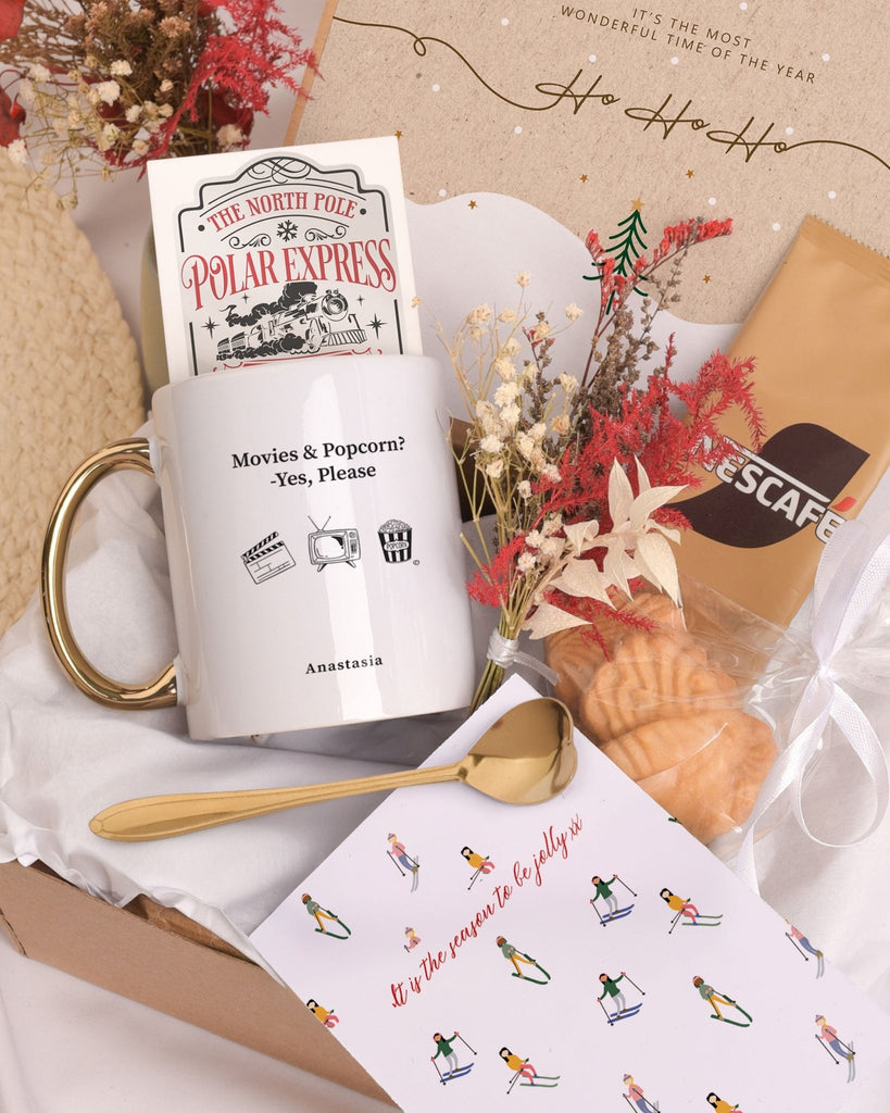 Movies & Popcorn - Secret Santa Gold Gift Box - GOTShirts