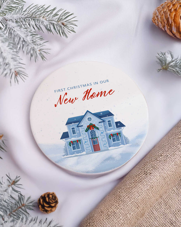First Christmas In Our New Home - Ceramic Mug 11oz & Coaster Gift Box - GOTShirts