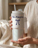 Pink Stripes - Tumbler With Portable Lid - GOTShirts